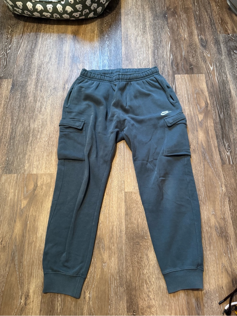 Nike Green Cargo Joggers with Pocket Details